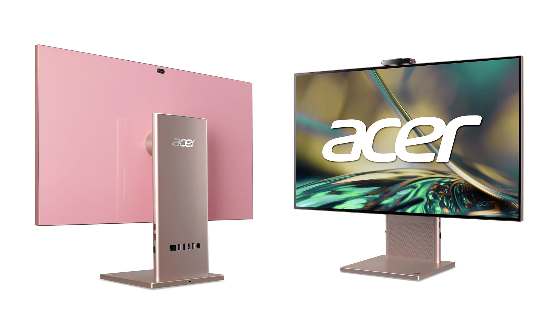 Acer Aspire S27 All-in-one 桌上型電腦櫻花粉限量款粉嫩登場