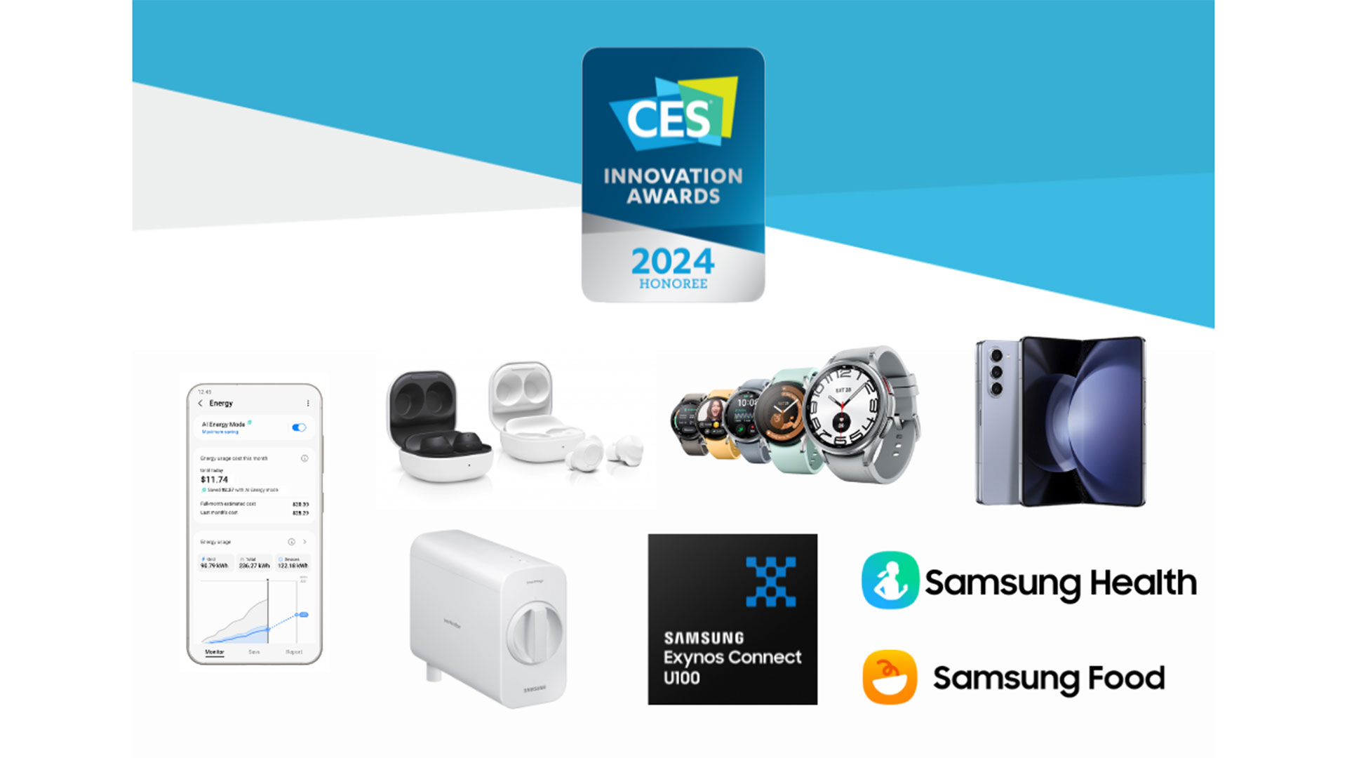 Samsung 獲得多項 CES 2024 創新大獎，重塑未來的產品及服務受美國消費技術協會肯定