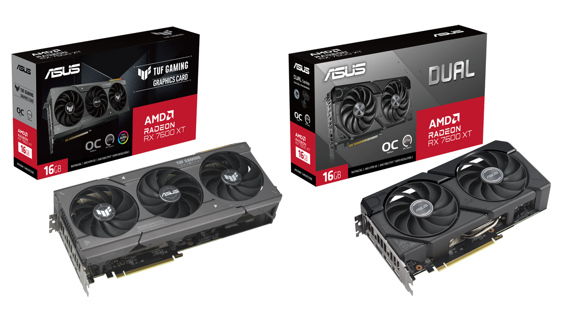 16GB VRAM！ASUS 推出兩款搭載 16GB VRAM 的 Radeon RX7600 XT 顯示卡