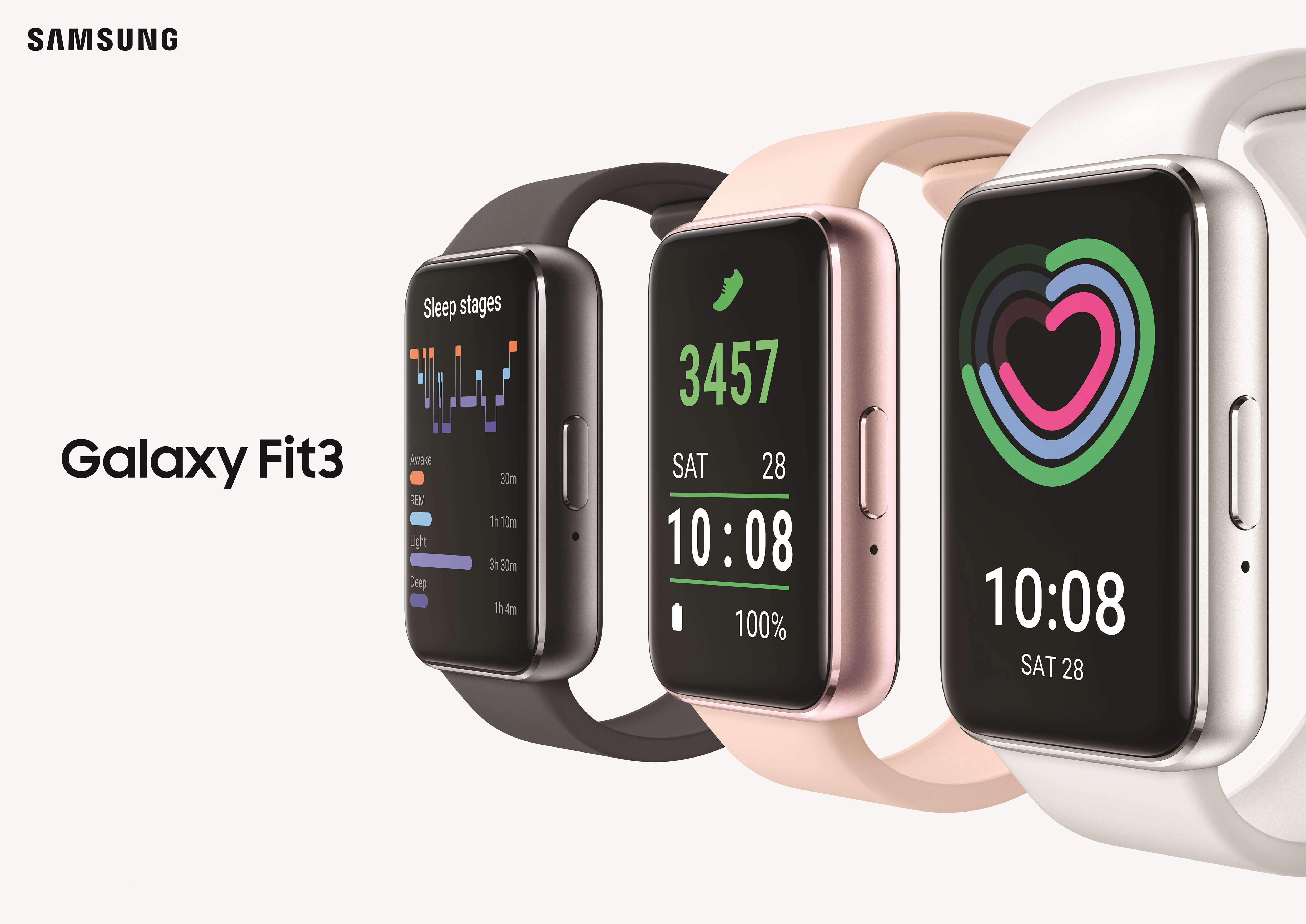 三星新一代智慧運動手環 Samsung Galaxy Fit3 擁有 13 天續航！登台價 2680 元