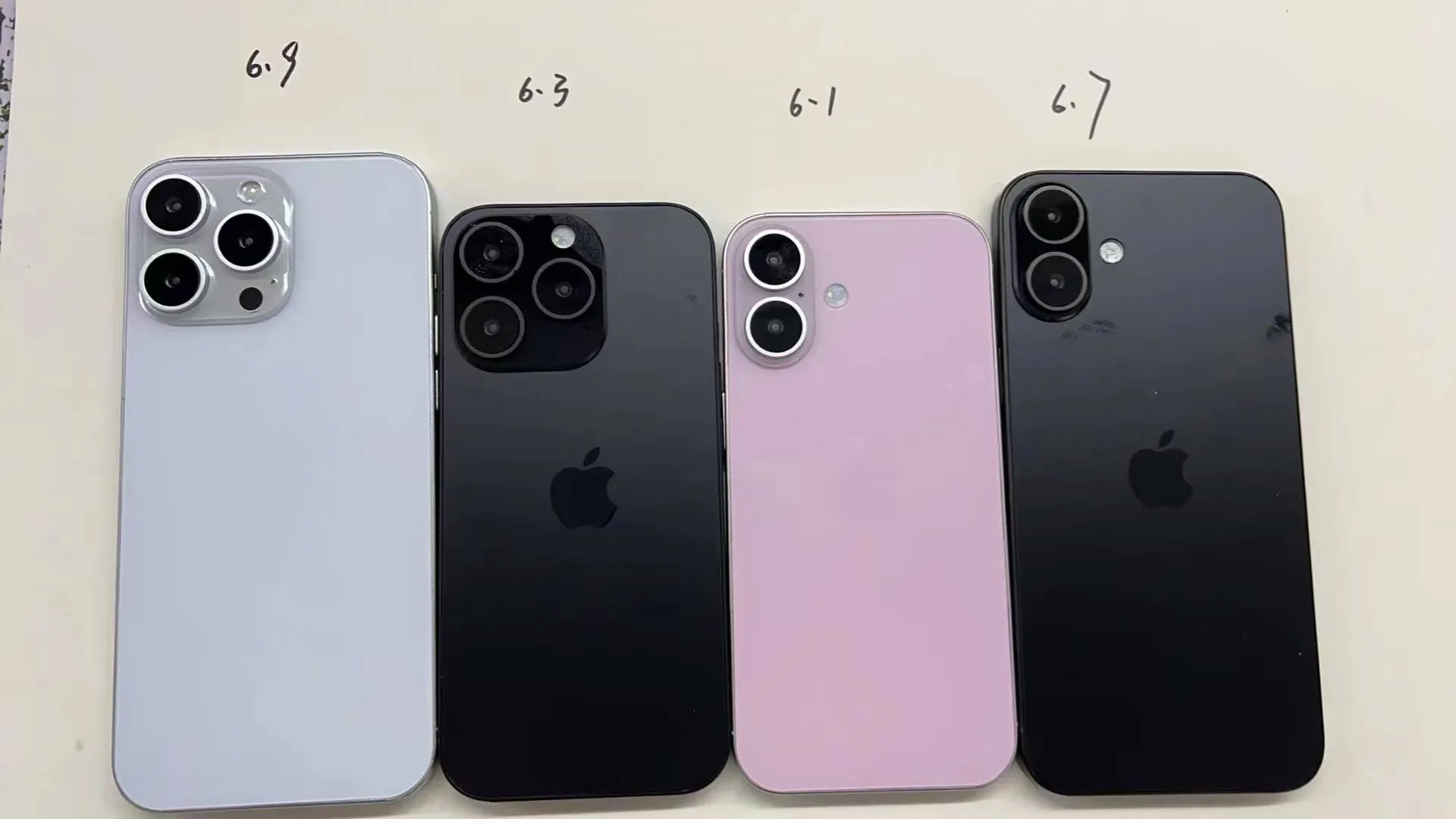 iPhone 16 全系列模型機已經曝光，揭露了新機不同於過去的新設計！