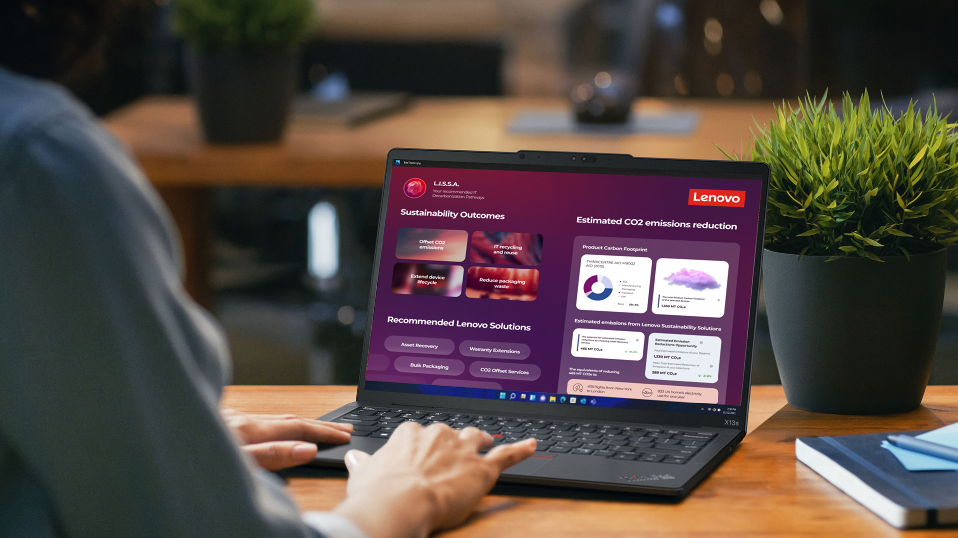 Lenovo 發表全新 AI 驅動永續引擎「LISSA」，協助企業減少數位碳足跡