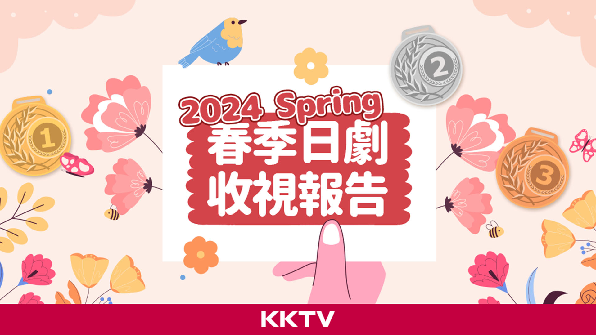 KKTV 公布春季日劇跟播收視報告與上半年熱播排行榜