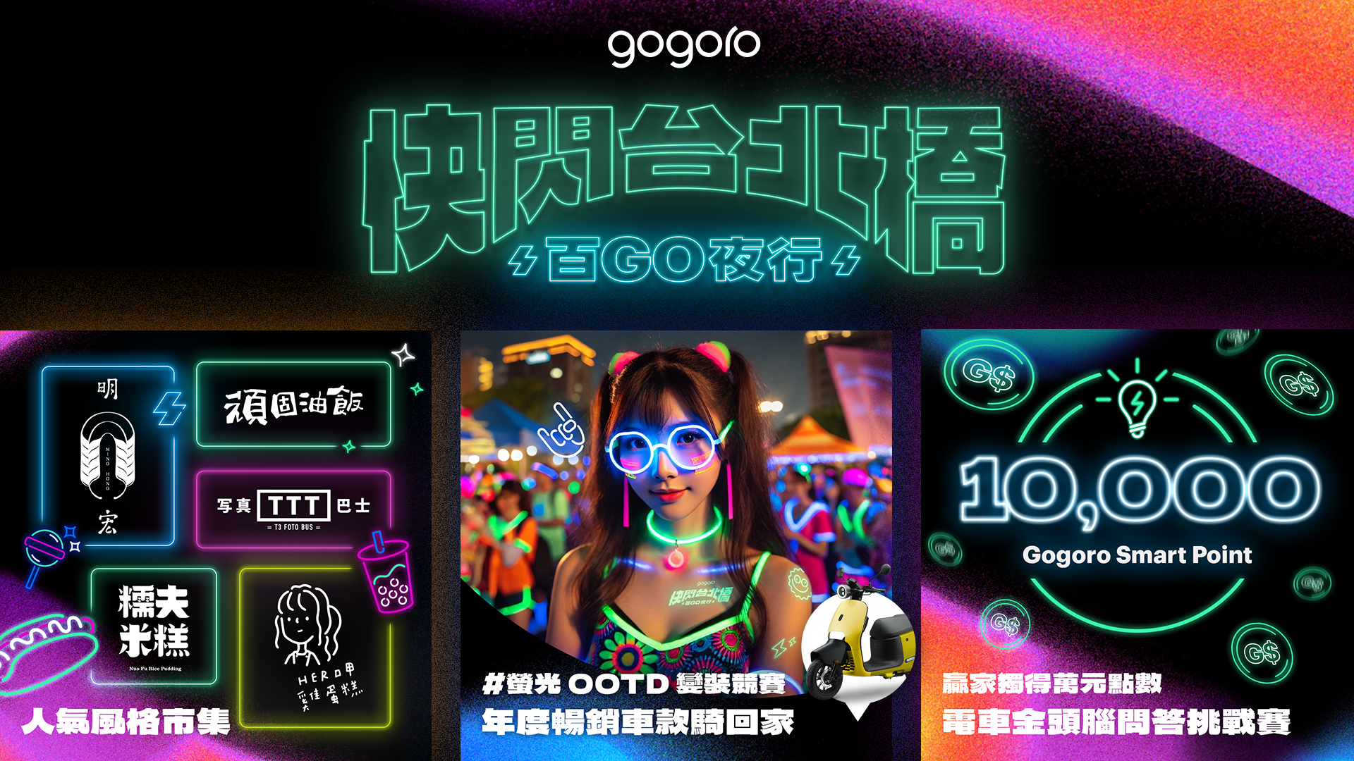 Gogoro 快閃台北橋 百 GO 夜行活動延期公告