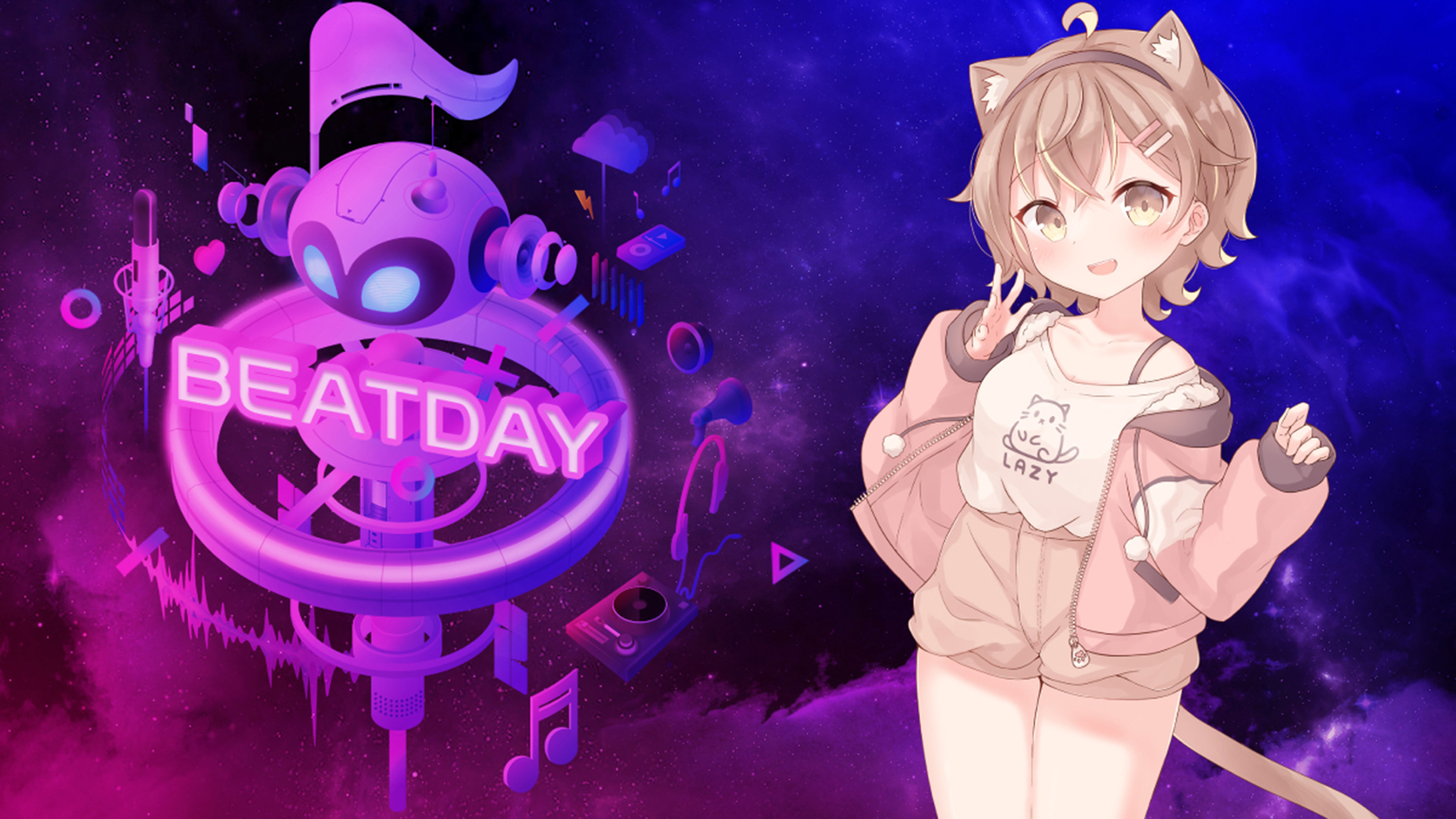 HTC VIVE ORIGINALS 娛樂平台 BEATDAY 攜手 VTuber 杏仁咪嚕打造 6D Live Show