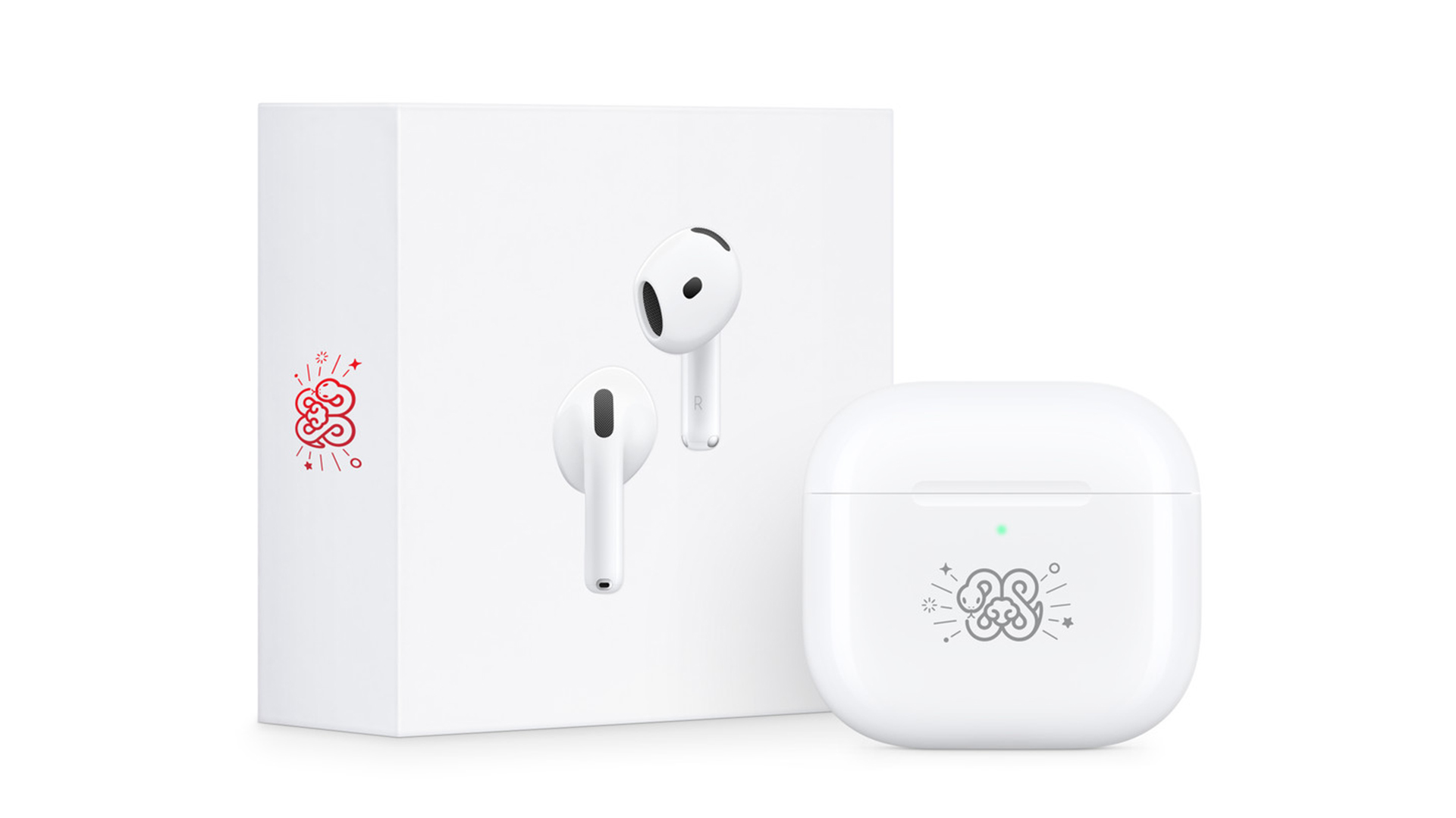 蛇出來、蛇出來！Apple 推出具備主動式降噪功能的 AirPods 4 蛇年特別款，多款蛇年配件同步登場