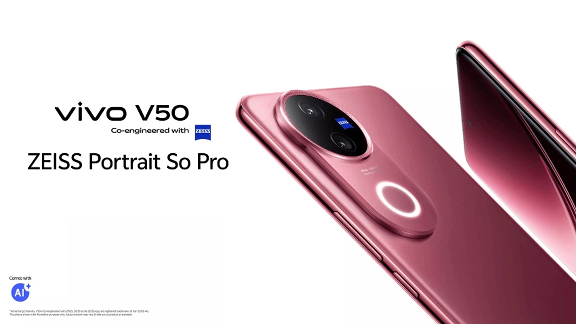 vivo V50「柔光人像旗艦」將於 2/25 在台灣發表！柔光環加大，支援 AI 影棚級柔光、AI 路人消除、蔡司光斑、獨創拍立得模式相框