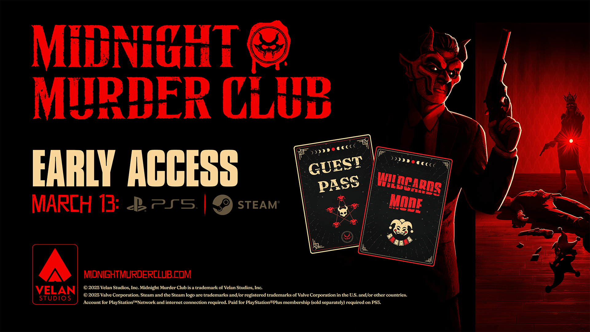 《Midnight Murder Club》於 PlayStation 5 及 PC 平台開放搶先體驗